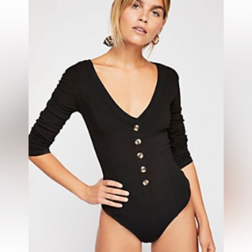 Free People Valentina black body suit.
